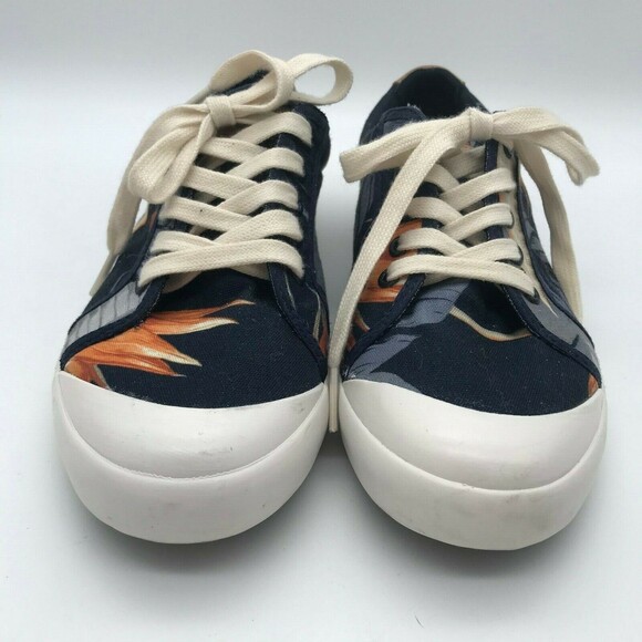 Tommy Bahama Hawaiian Women's 7 Shoes Lace Up Navy Beach Party Canvas Sneakers - Picture 3 of 11